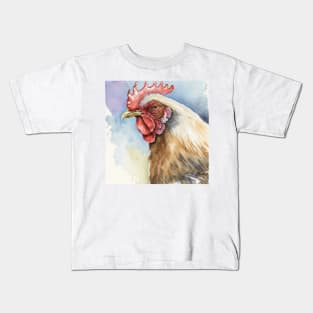 Water colour hen Kids T-Shirt